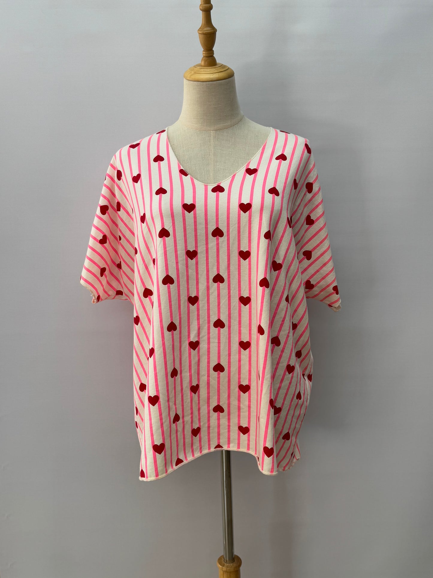 T-shirt corações